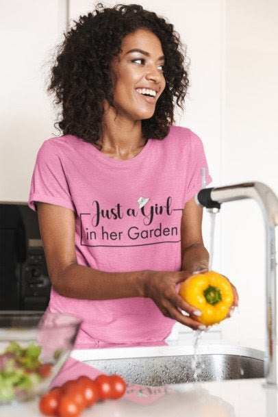 Just a Girl in Her Garden!