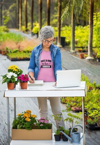 Just a Girl in Her Garden