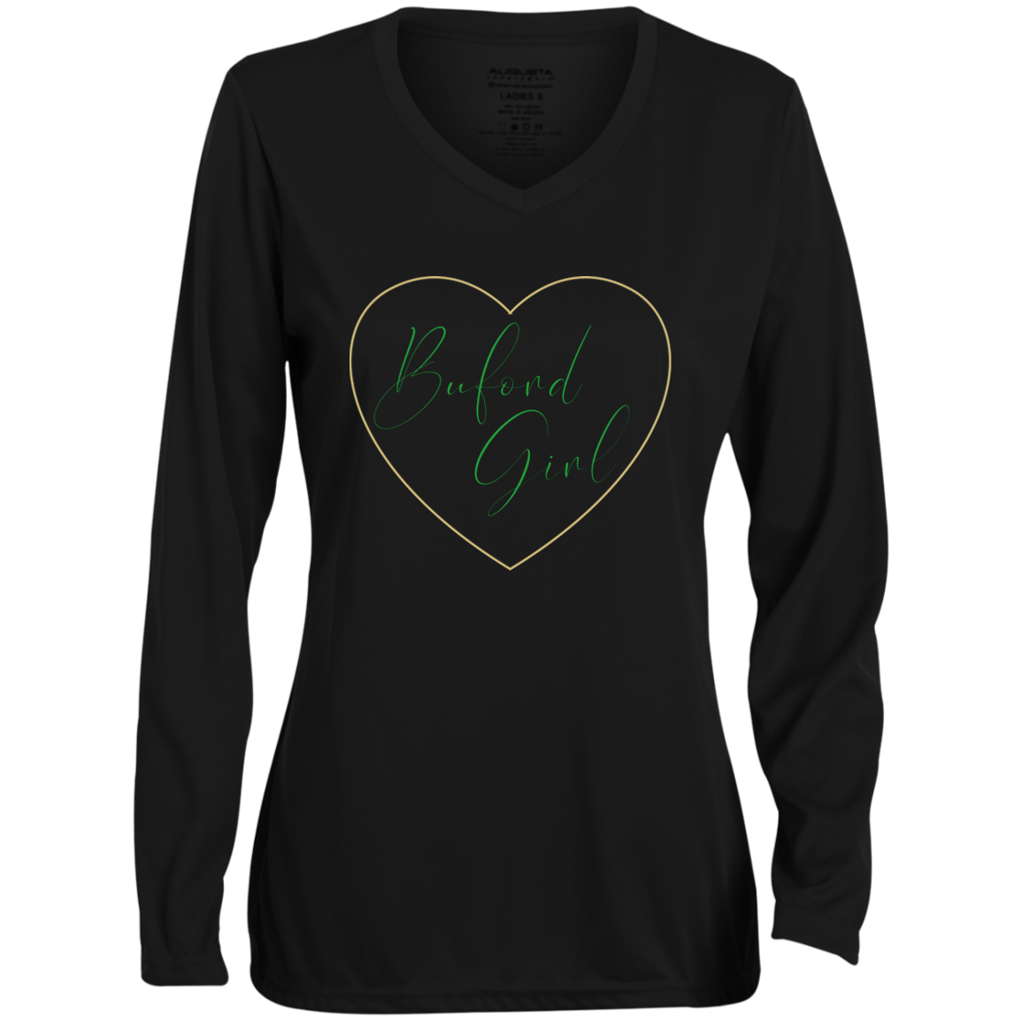 BufordLadies' Moisture-Wicking Long Sleeve V-Neck Tee