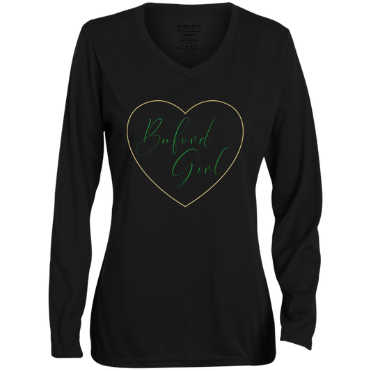 BufordLadies' Moisture-Wicking Long Sleeve V-Neck Tee