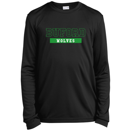 Buford Youth Long Sleeve Performance Tee